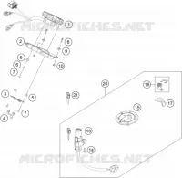 CONTACTEUR A CLE pour KTM 390 DUKE BLACK ABS de 2015