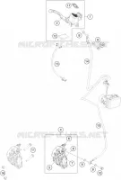 ETRIER DE FREIN AVANT pour KTM 390 DUKE BLACK ABS de 2015