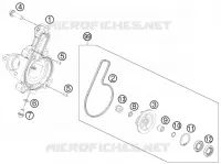 POMPE A EAU pour KTM 390 DUKE BLACK ABS de 2015
