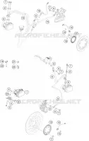 SYSTEME DE FREIN ABS pour KTM 390 DUKE BLACK ABS de 2015