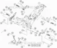 CADRE pour KTM 390 DUKE BLACK ABS de 2015