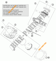 CYLINDRE pour KTM 1190 RC8 R WHITE de 2014