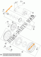 DEMARREUR ELECTRIQUE pour KTM 1190 RC8 R WHITE de 2014
