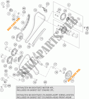 DISTRIBUTION pour KTM 1190 RC8 R WHITE de 2014