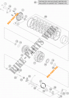 EMBRAYAGE pour KTM 1190 RC8 R WHITE de 2014