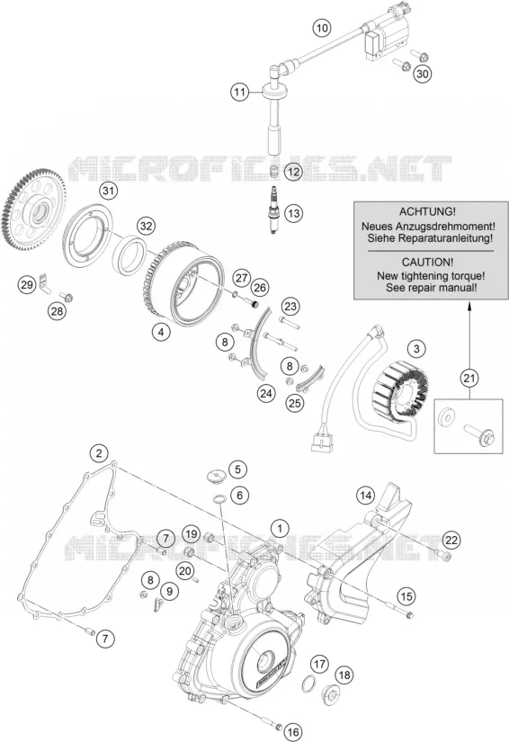 ALLUMAGE KTM MOTO 250 2016 DUKE  250 DUKE BLACK ABS