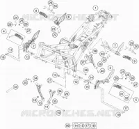 CADRE pour KTM 250 DUKE BLACK ABS de 2016