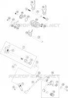 MECANISME DE SELECTION DE VITESSES pour KTM 250 DUKE BLACK ABS de 2016