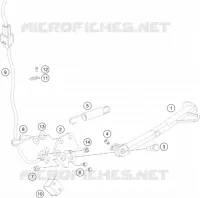 BEQUILLE LATERALE / CENTRALE pour KTM 250 DUKE BLACK ABS de 2015