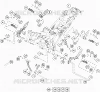 CADRE pour KTM 250 DUKE BLACK ABS de 2015