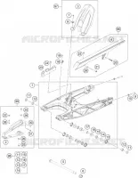 BRAS OSCILLANT  pour KTM 250 DUKE BLACK ABS de 2015
