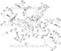 CADRE pour KTM 250 DUKE BLACK ABS de 2015
