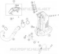 ECHAPPEMENT pour KTM 250 DUKE BLACK ABS de 2015