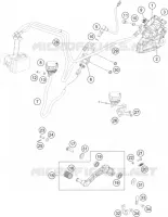 ETRIER DE FREIN AR pour KTM 250 DUKE BLACK ABS de 2015