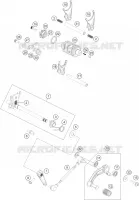 MECANISME DE SELECTION DE VITESSES pour KTM 250 DUKE BLACK ABS de 2015