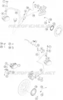 SYSTEME DE FREIN ABS pour KTM 250 DUKE BLACK ABS de 2015