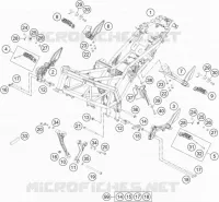 CADRE pour KTM 200 DUKE ORANGE NON ABS de 2018