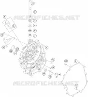 CARTER EMBRAYAGE pour KTM 200 DUKE ORANGE NON ABS de 2018