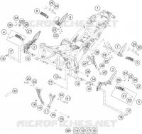CADRE pour KTM 200 DUKE WHITE NON ABS de 2018