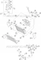 CIRCUIT DE REFROIDISSEMENT pour KTM 200 DUKE WHITE NON ABS de 2018