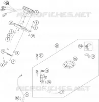 CONTACTEUR A CLE pour KTM 200 DUKE WHITE NON ABS de 2018