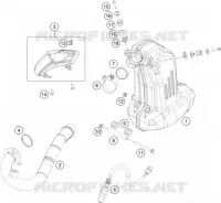 ECHAPPEMENT pour KTM 200 DUKE WHITE NON ABS de 2018