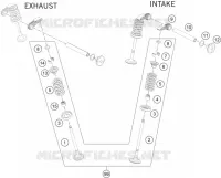 SOUPAPES pour KTM 200 DUKE WHITE NON ABS de 2018