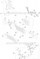 CIRCUIT DE REFROIDISSEMENT pour KTM 200 DUKE WHITE NON ABS de 2015