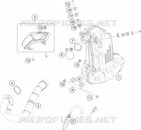 ECHAPPEMENT pour KTM 200 DUKE WHITE NON ABS de 2015