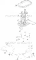 POMPE A ESSENCE pour KTM 200 DUKE ORANGE NON ABS de 2014
