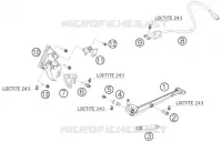BEQUILLE LATERALE / CENTRALE pour KTM 1190 RC8 R TRACK de 2012