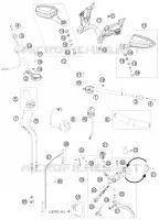 GUIDON / COMMANDES pour KTM 1190 RC8 R TRACK de 2012