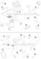 OUTILLAGE SPECIFIQUE (MOTEUR) pour KTM 1190 RC8 R TRACK de 2012