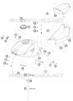 RESERVOIR / SELLE pour KTM 1190 RC8 R TRACK de 2012