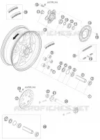 ROUE ARRIERE pour KTM 1190 RC8 R TRACK de 2012