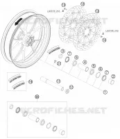 ROUE AVANT pour KTM 1190 RC8 R TRACK de 2012
