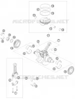 VILEBREQUIN / PISTON pour KTM 1190 RC8 R TRACK de 2012