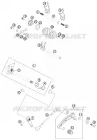 MECANISME DE SELECTION DE VITESSES  200 ktm-moto 2012 DUKE 29