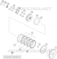 EMBRAYAGE pour KTM 125 DUKE ORANGE ABS de 2014