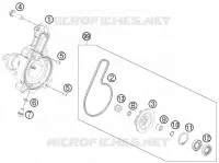 POMPE A EAU pour KTM 125 DUKE ORANGE ABS de 2014