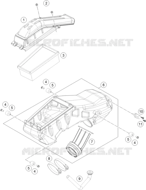 FILTRE A AIR KTM MOTO 690 2016 ENDURO  690 ENDURO R ABS