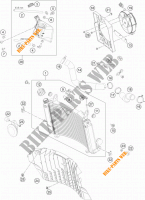 CIRCUIT DE REFROIDISSEMENT pour KTM 690 ENDURO R ABS de 2014