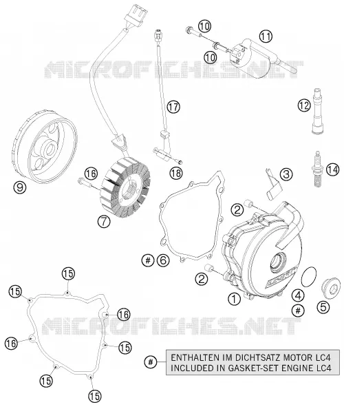 ALLUMAGE KTM MOTO 690 2013 ENDURO  690 ENDURO R