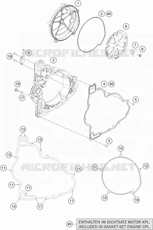 CARTER EMBRAYAGE KTM MOTO 1290 2018 SUPER ADVENTURE  1290 SUPER ADVENTURE R TKC