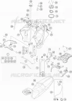 RESERVOIR / SELLE pour KTM 1090 ADVENTURE L 35KW A2 de 2017