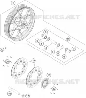ROUE AVANT pour KTM 1090 ADVENTURE L 35KW A2 de 2017