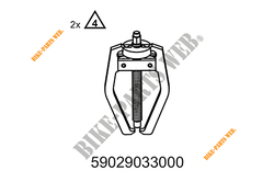 EXTRACTEUR PIGNON DISTRI 400/5