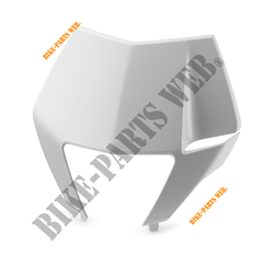 HEADLIGHT MASK TOP PART WHITE